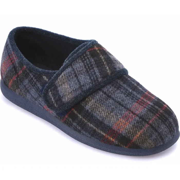 Reggie Extra Wide Mens Slippers