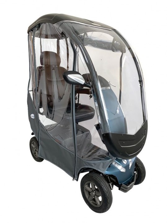 Rascal Vortex Mobility Scooter with Solid Canopy and Sides